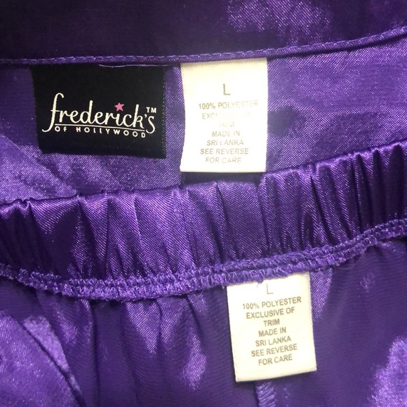 Frederick’s of Hollywood purple pajama set, size L - Picture 11 of 11